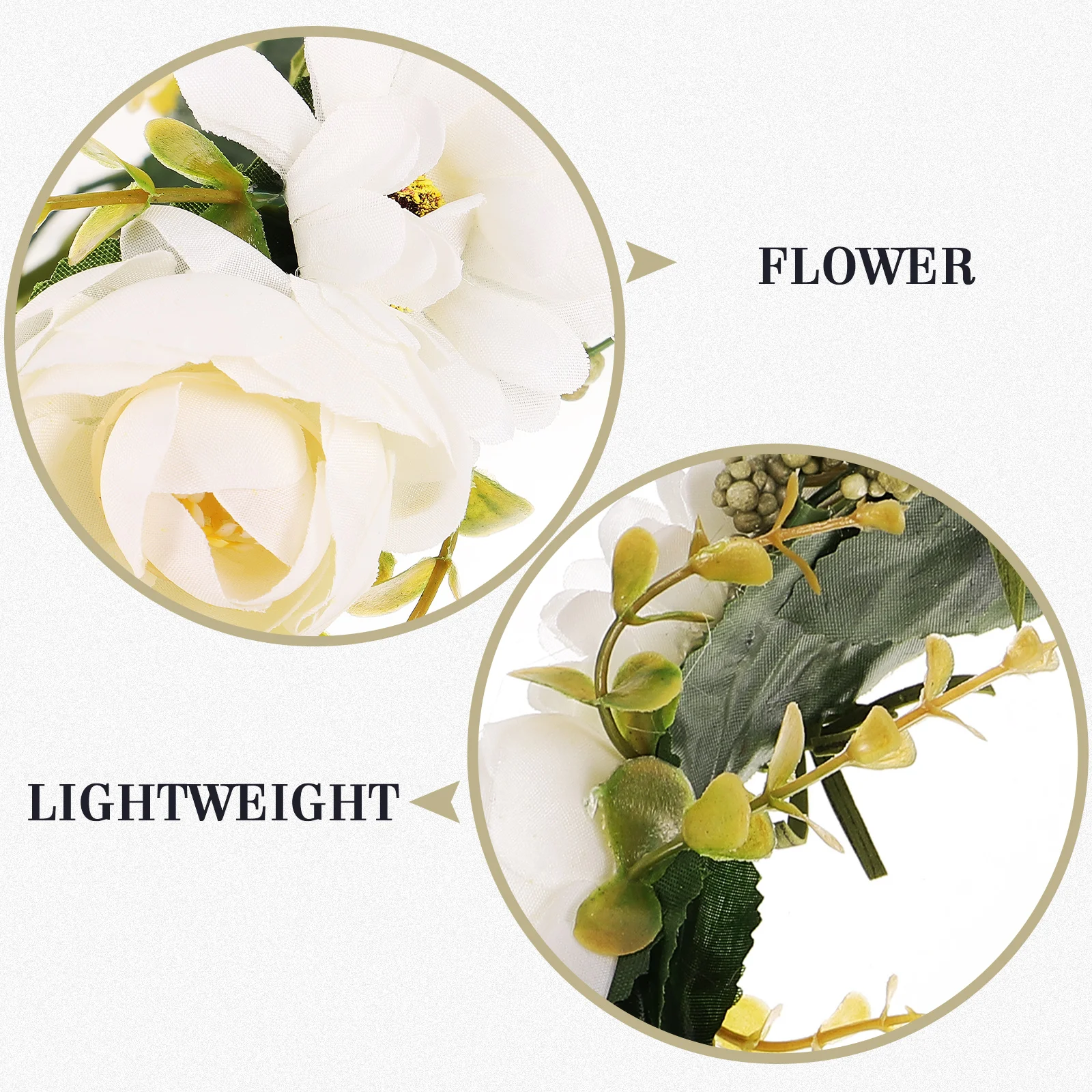 

1pc Rose Flower Headband Bridal Wedding Party Hair Accessory Lightweight Simulation Flower Headdress Cosplay Masquerade Carnival