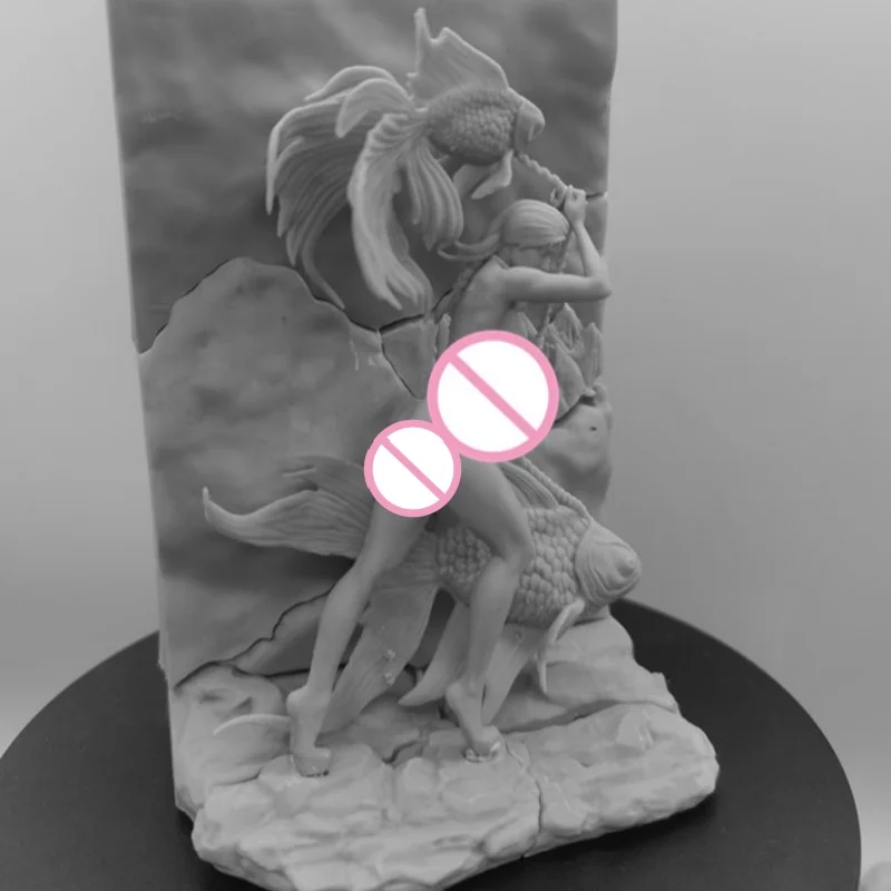 The Art of Walking Diy Resin Figure 1/24 Scale Assembled Model Kit Unassembled Diorama Unpainted Figurines Hobby Toys