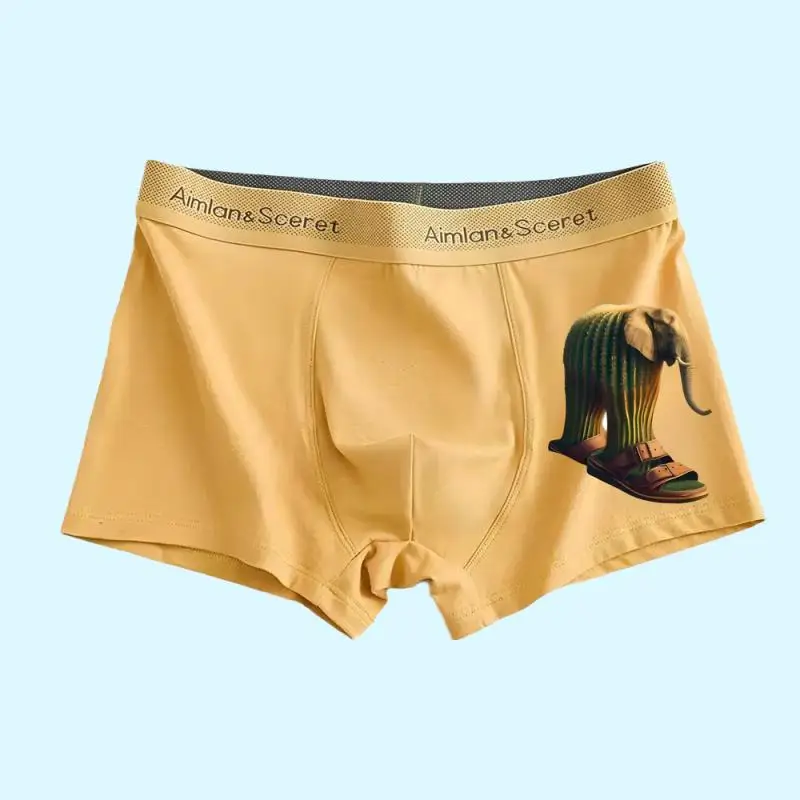 Tralalero Tralala Tung Tung Tung Sahur Brr Brr Patapim Meme مضحك الدماغ الإيطالي روت القطن الخالص ملابس داخلية للرجال حجم كبير الدهون