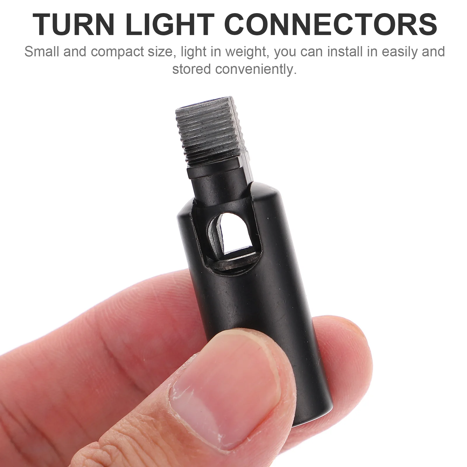 

6 pcs Metal Lights Converters Universal Lamp Adapters Ceiling Connectors Turnable Threaded Fixtures Durable