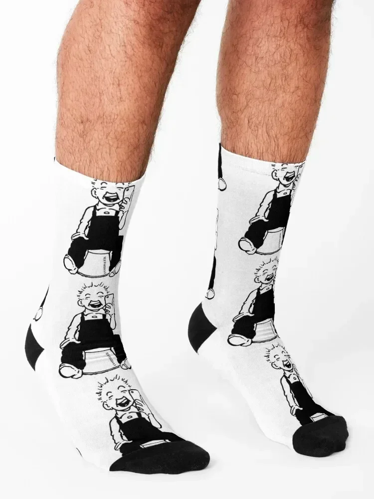 Oor Wullie Selfie Socks christmas gift winter thermal Lots Men's Woman Socks Men's