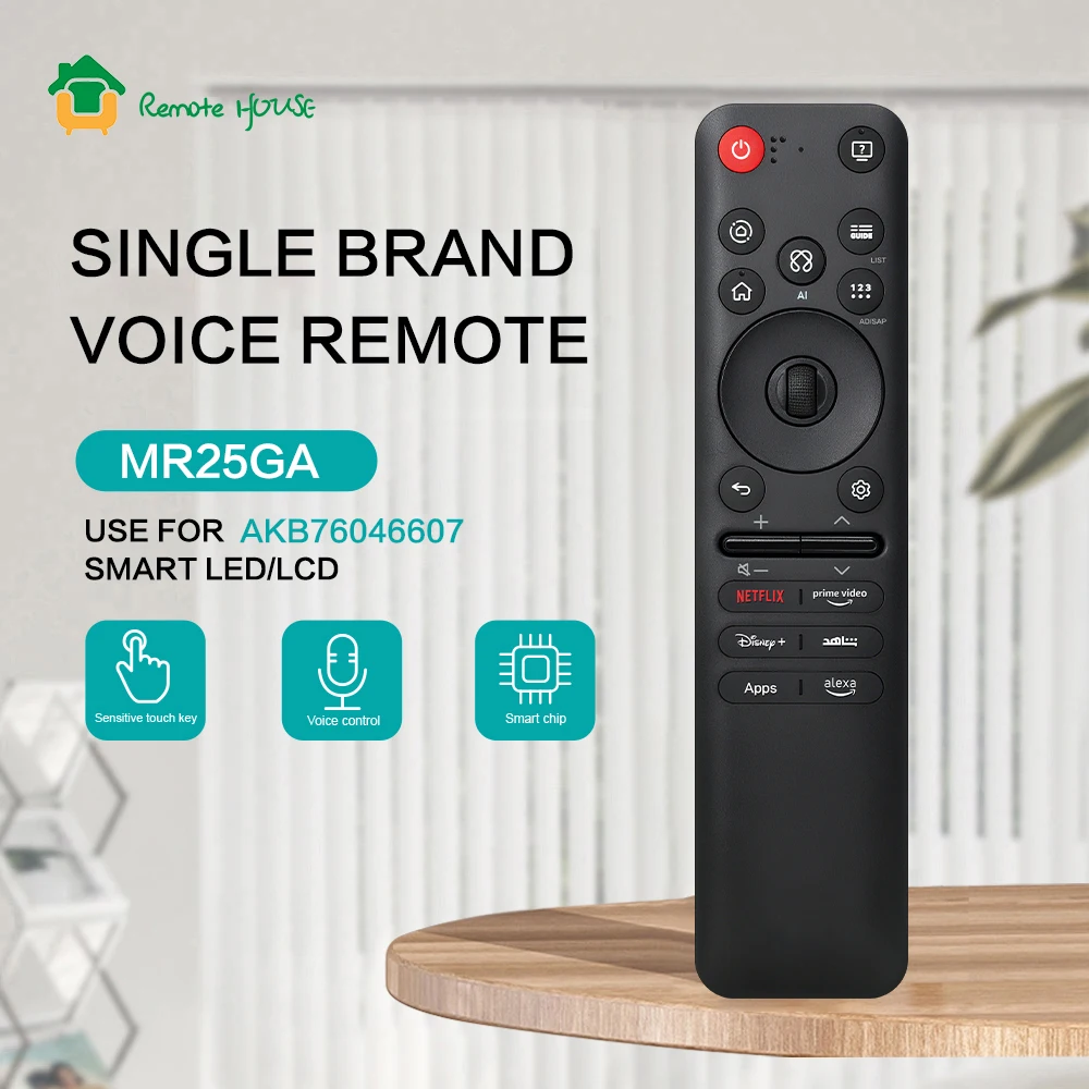 

MR25GA AKB76046607 Replacement Magic Remote with Voice and Pointer Function Middle East Replace For GA/GC Series Controller