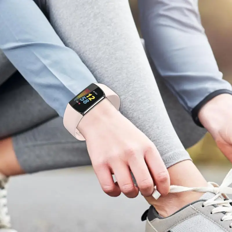 Pulsera de silicona suave para hombre y mujer, banda de reloj de liberación rápida, resistente al agua, accesorios de reloj inteligente para Charge6