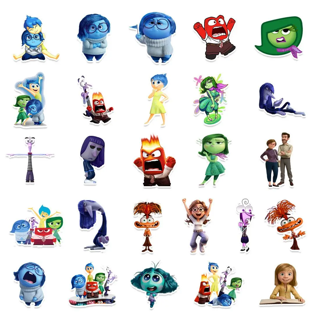 10/50Pcs Cool Disney Movie INSIDE OUT 2 Graffiti Stickers Kids Toy Waterproof Graffiti Skateboard Fridge Laptop Luggage Sticker