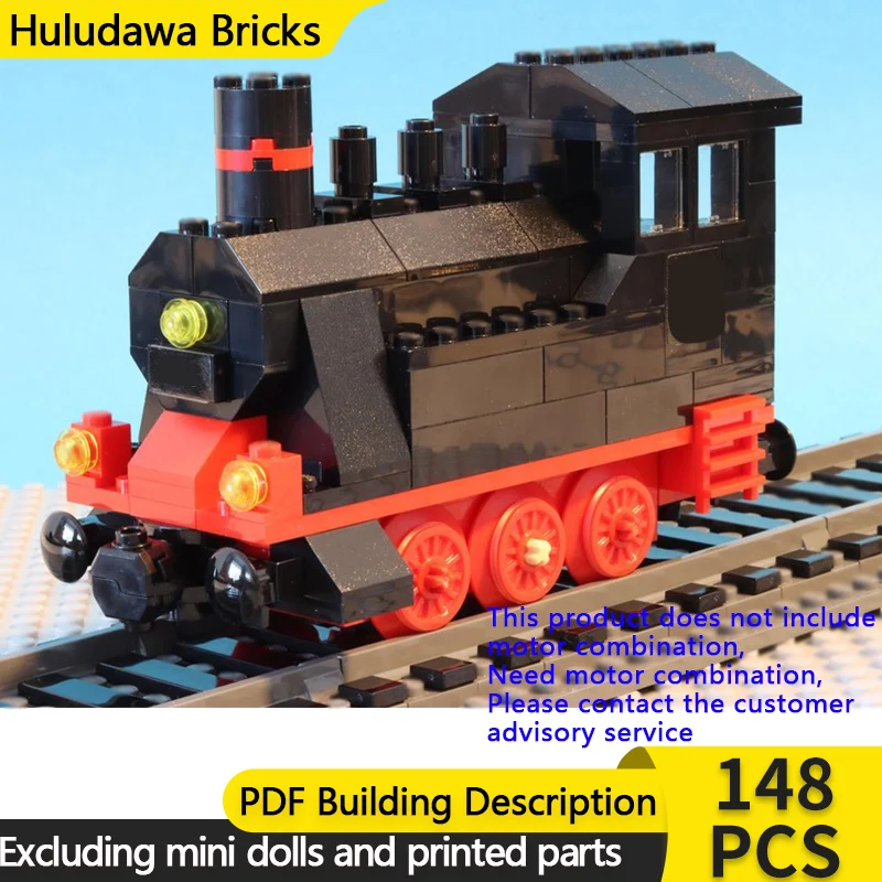 

City Car Model MOC Building Bricks Steam Engine Motorized Train Modular Technology Gifts Holiday Assemble Children Toys Suit