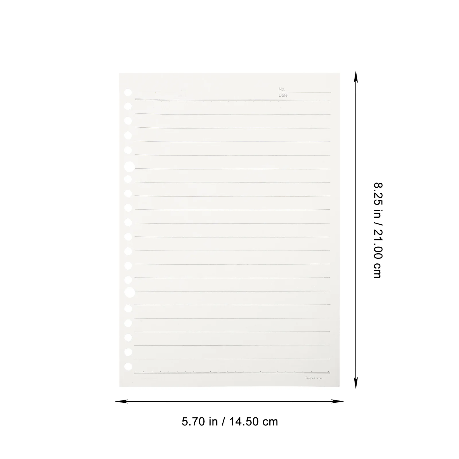 150Pcs A5 Loose-Leaf Replacement Tasteless Thick Hard Suitable for Writing Notes Planning A5 Loose-Leaf Paper