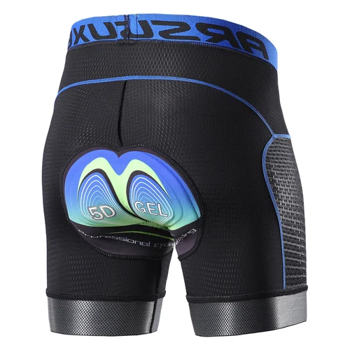 Arsuxeo-ropa interior de ciclismo para hombre, pantalones cortos con almohadilla de Gel 5D, secado rápido, para bicicleta de montaña
