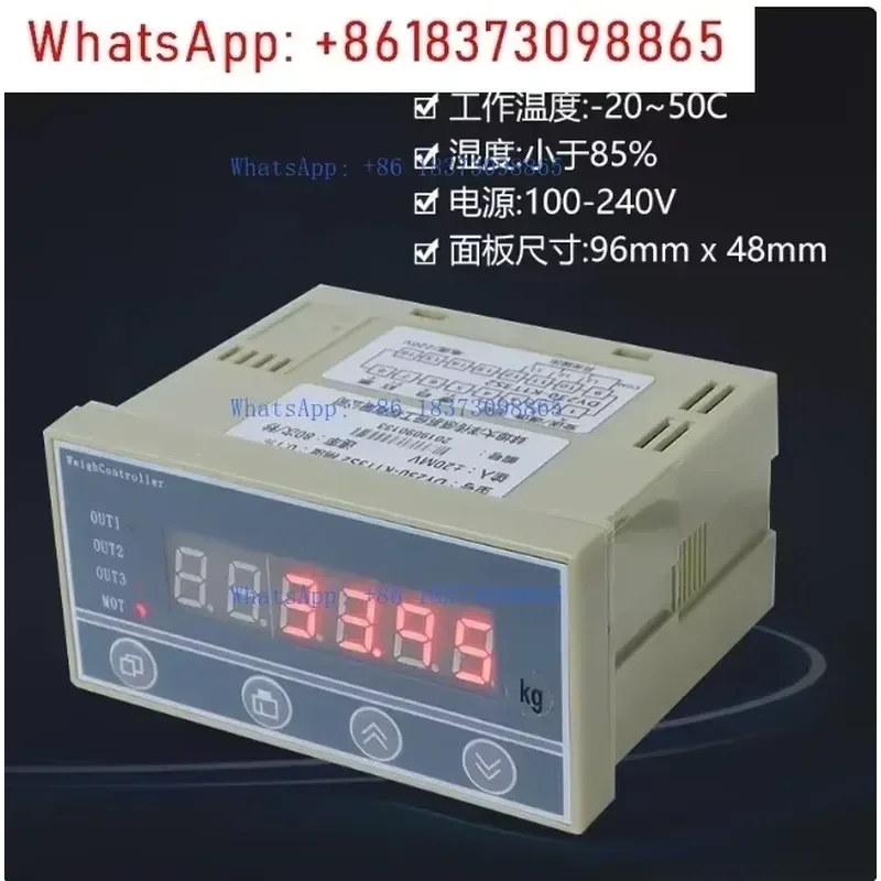 Load Cell Weighing Indicator Controller with Relay Output 5 Digit LED Display Force Torque Meter RS485 Transmitter