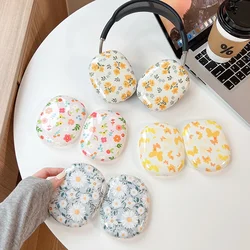 Flowers Butterflies Protective Case for Apple Airpods Max Headphones Cover Anti-scratch Earphone Accessories