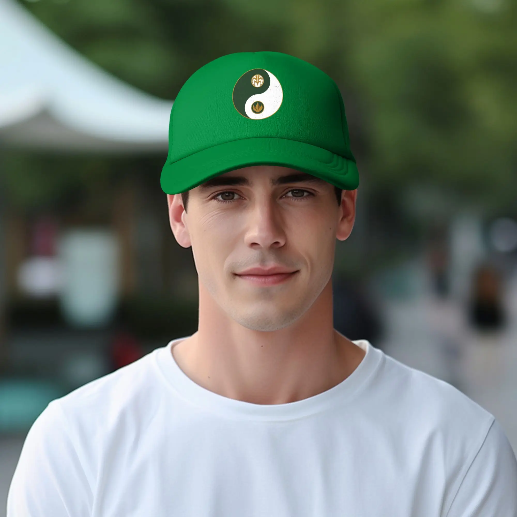Adult Power Rangers Balance  Trucker Hat Outdoor Mesh Baseball Caps Polyester  Hats Adjustable Fishing Hat Summer view 6