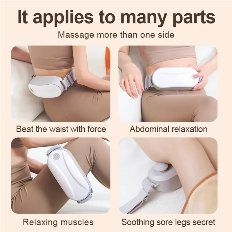 ABIT Waist Abdominal Massage Belt Machine Portable 3 Level Chatter Massager Promote Digestion Gift