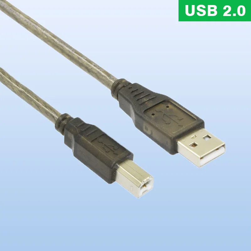 

Высокоскоростной USB-кабель для принтера Epson HP Canon, удлиненный 3 м, 5 м, 8 м, 10 м, 20 м, квадратное отверстие, магнитное кольцо из чистой меди