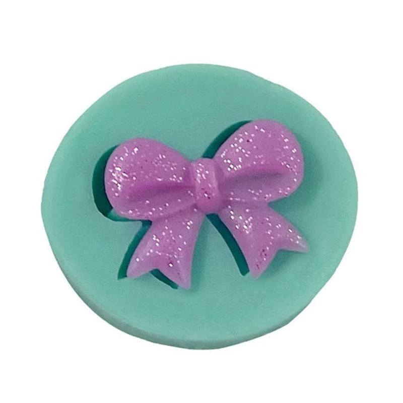 0XLD Mini Love Heart Bow Silicone Mold Handmade Soap Making Mould