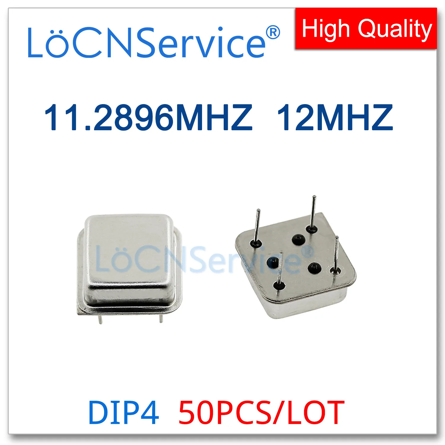 50PCS 11.2896MHZ 12MHZ active crystal oscillator clock square half size DIP-4 OSC 11.2896M 12M 12.000MHZ 12.0MHZ Resonator DIP