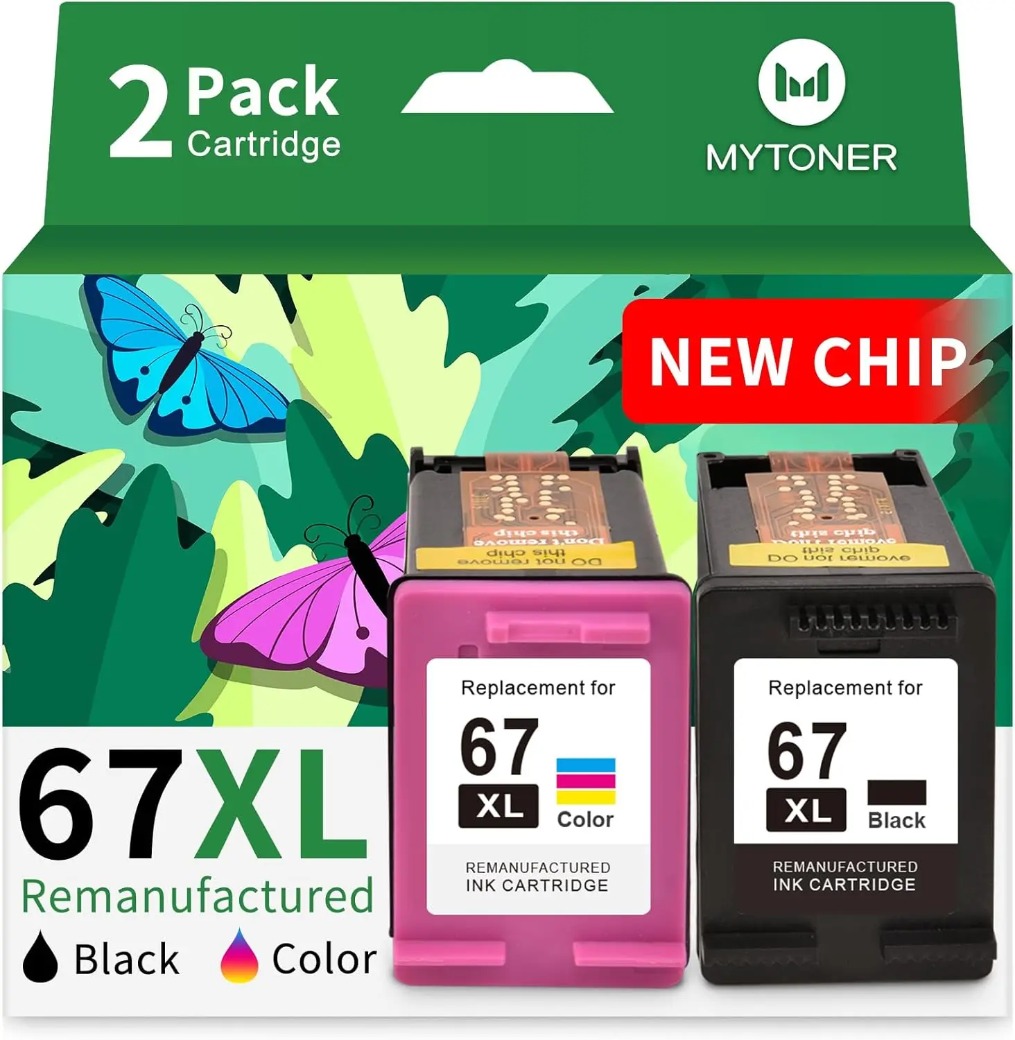 

HP Printer Ink Replacement 67XL Black/Color Combo Pack for DeskJet and Envy Models (2 Pack)