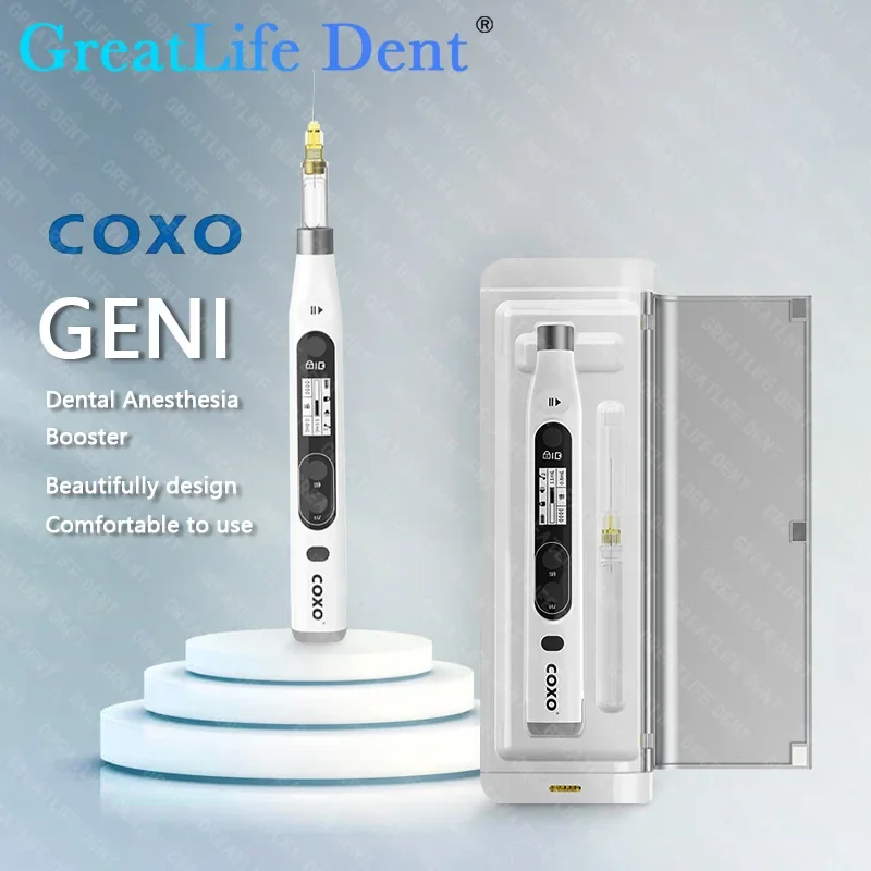 

GreatLife Dent COXO GENI Dental Anesthesia Booster Injector Painless Local Oral Anesthesia Unit Lcd Display for Endodontic Treat