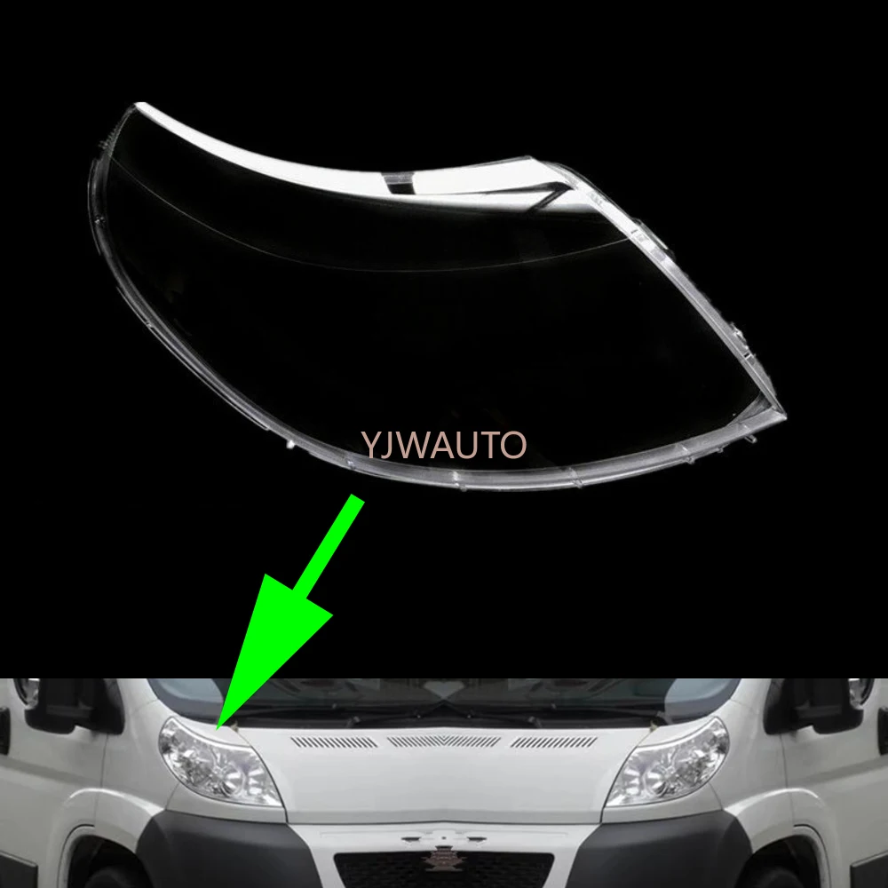 For Fiat Ducato Anno Peugeot Boxer 2006 2007 2008 2009 2010 2011 2012 2013 2014 Headlight Lens Car Headlamp Cover Glass
