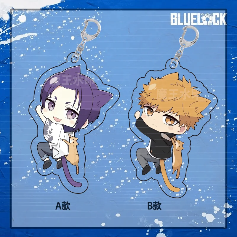 Anime BLUE LOCK Isagi Yoichi Bachira Meguru Cosplay Acrylic Double-sided Key Chain School Bag Pendant High Appearance Level