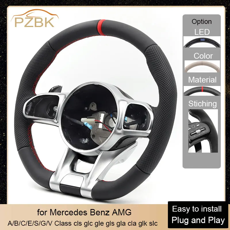 

Upgrade Car Steering Wheel for Mercedes Benz AMG AMG A B C E S G V Cls Glc Gle Gls Gla Cla Glk W176 W204 W205 W213 W212 W222
