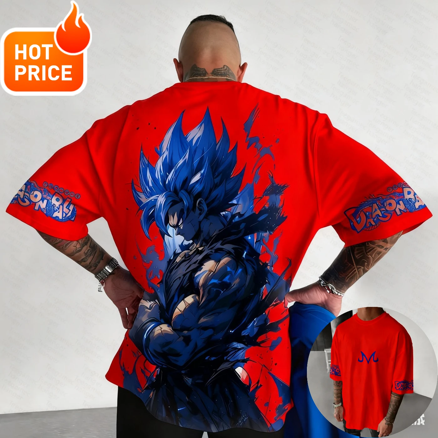 เสื้อยืดลายดราก้อนบอล 2025 ฤดูร้อน สไตล์ไซย่า ฮาราจูกุ ทรงโอเวอร์ไซส์ วินเทจ สตรีทแวร์ ผู้หญิง ผู้ชาย ใส่ได้ทุกเพศ แขนสั้น ลำลอง