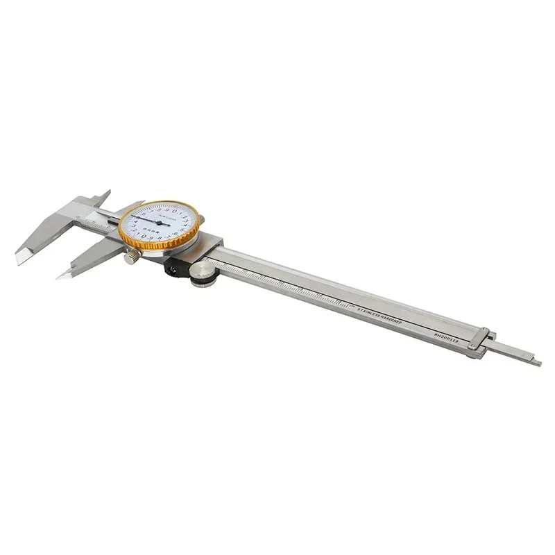 SHAHE 6 นิ้ว Dial Caliper 0.02 มม.สแตนเลสสตีล Dial Vernier Caliper Shock Proof เมตริกวัดเครื่องมือ