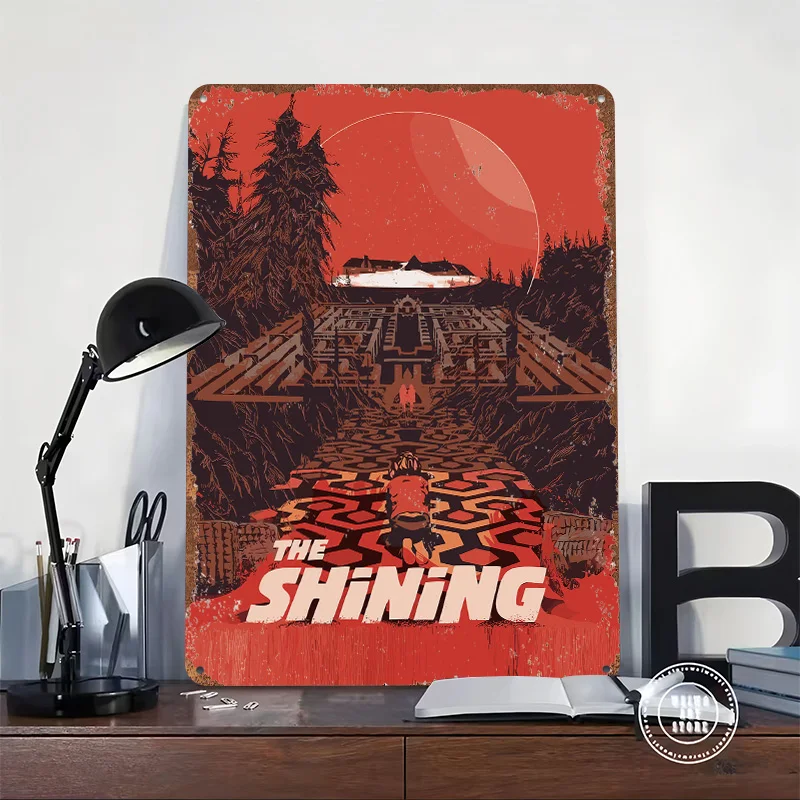 The Shining Movie Art Tin Plaque Poster Customized Wall Art Retro Vintage Metal Signs for Room Custom Plate Garage Decoration