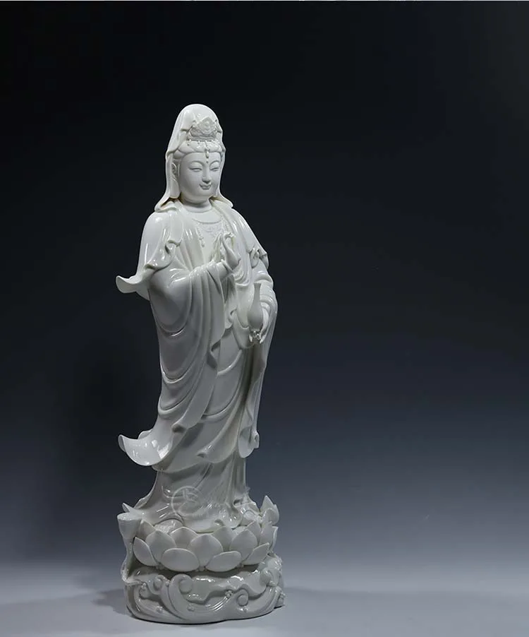 40cm velký domácí vysoký grade buddhy sochu guan yin PU SA avalokiteshvara buddhy keramika sochu bless bezpečný zdraví dobrý štěstí