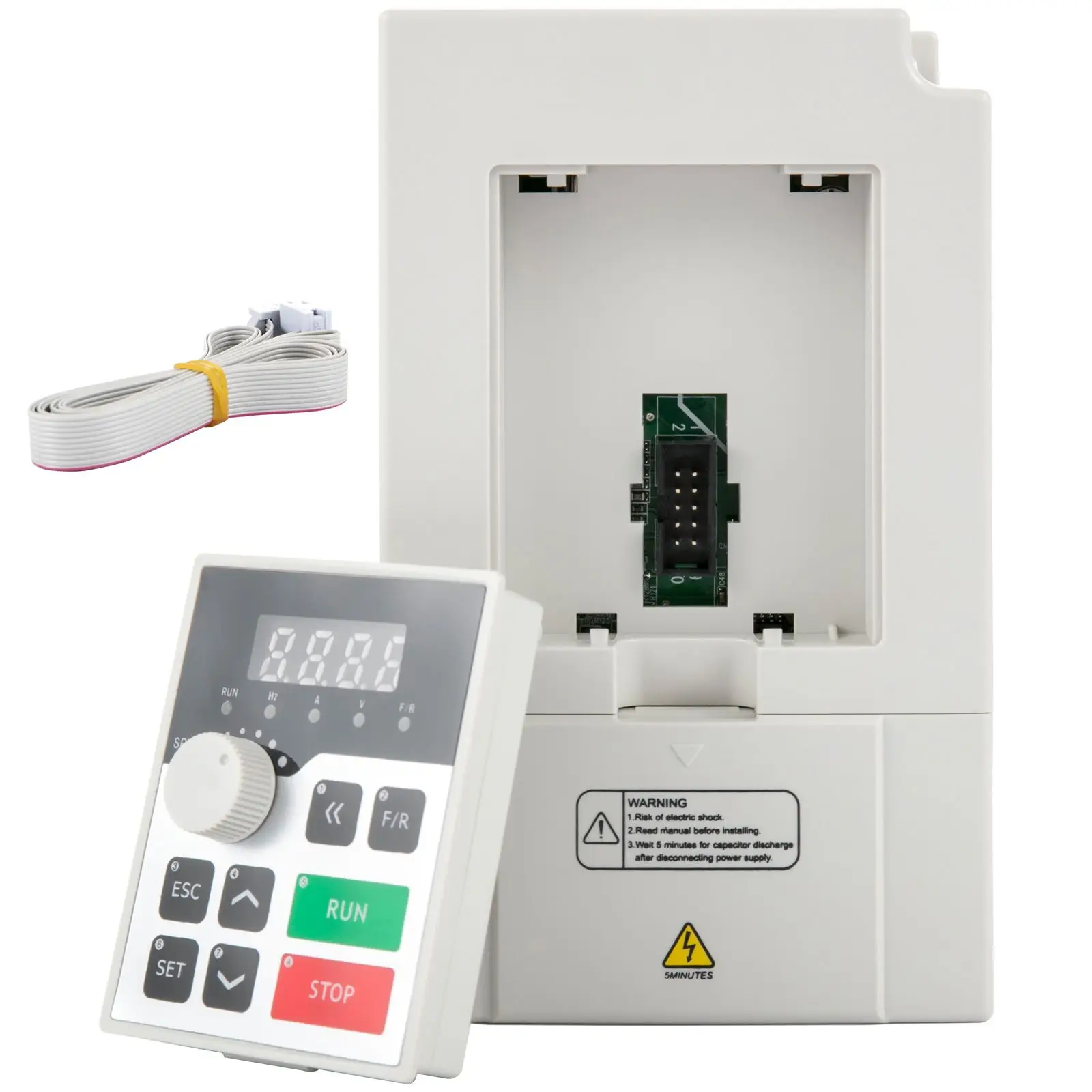 Variable Frequency Drive, AC 220V Input 3KW Variable Frequency CNC Drive Inverter Converter, VFD 4HP 1 or 3 Phase Input, 3