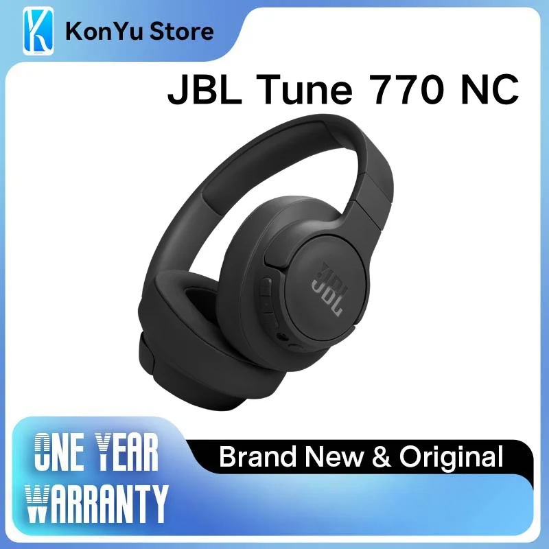 

Беспроводные полноразмерные наушники JBL Tune 770NC с адаптивным шумоподавлением, Bluetooth 5.3, 70 часов автономной работы, легкие, складные