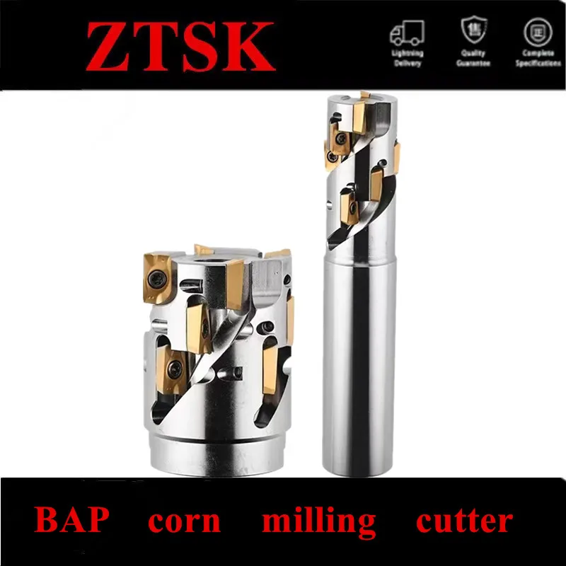 

BAP300R BAP400R High power cutting straight shank corn milling cutter APMT1135 APMT1604 carbide insert clamping milling cutting