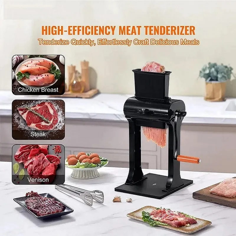 2-в-1 машина для размягчения мяса, вяленая слайсер, ручная машина для размягчения и нарезки мяса, стейк, свинина, куриная грудь, домашнее и коммерческое использование