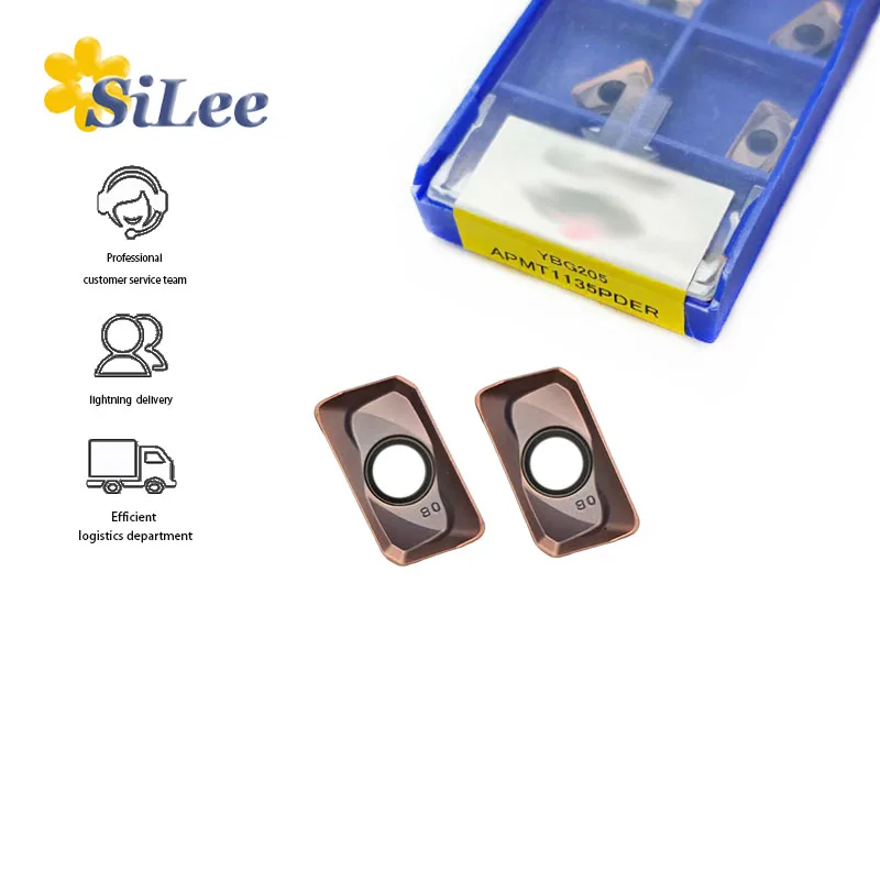 

APMT1135 ZCC.CT plane milling insert, processing stainless steel.10PCS