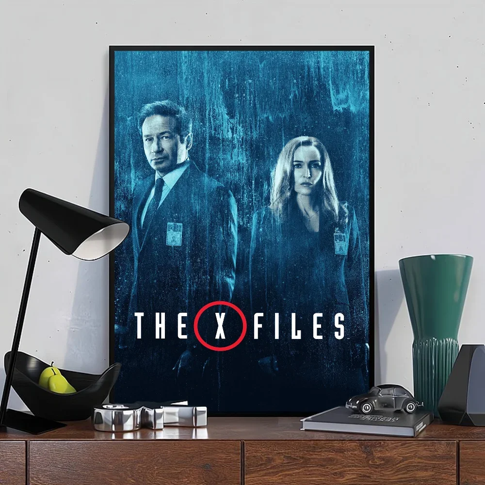 أريد أن أصدق ملصقات فيلم X ملتقطة ، ملصق حائط فاخر لغرفة المعيشة ، ديكور بار ، عتيق