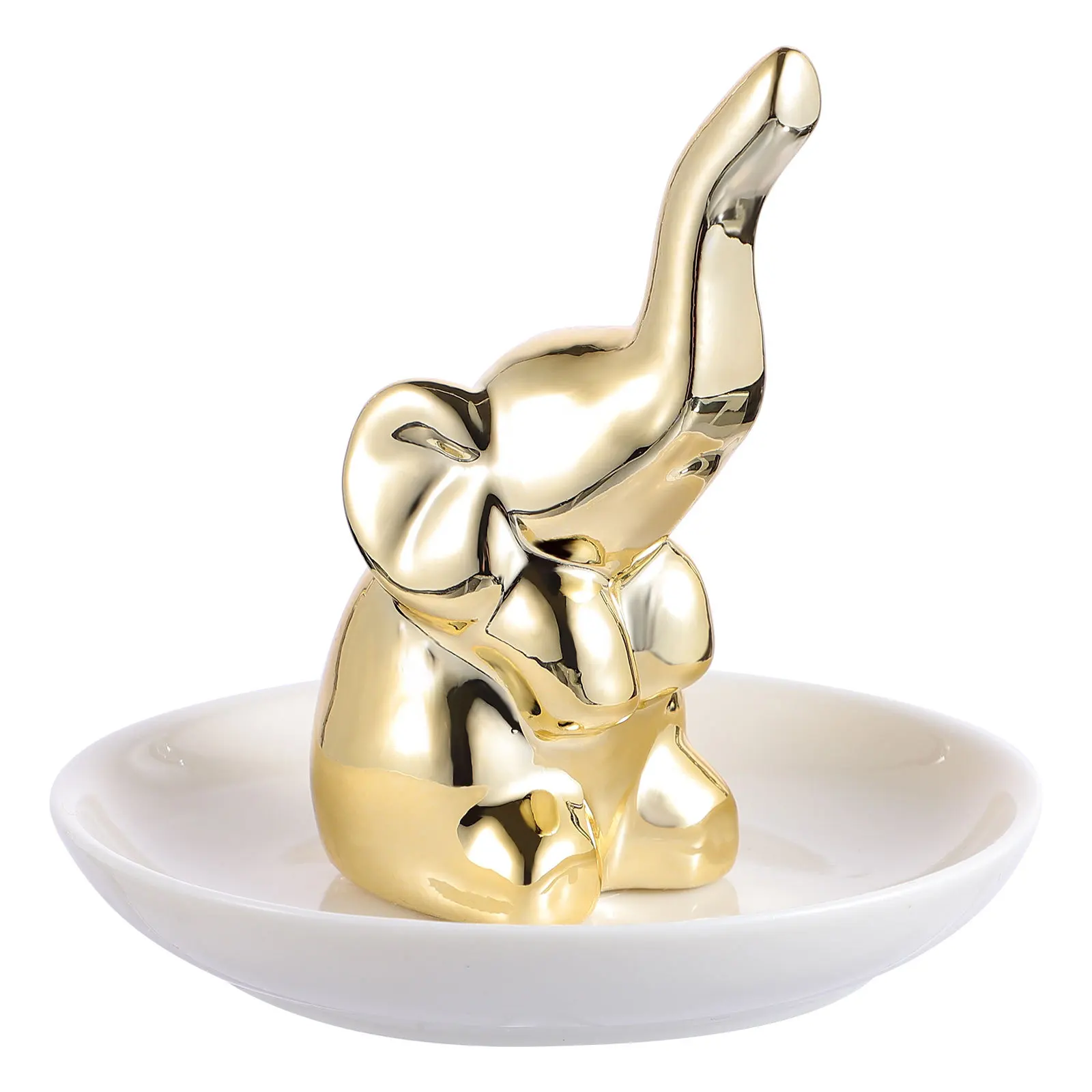 Animal Shaped Jewelry Dish Storage Tray Ceramic Decorative Plate Display Creative Space-saving