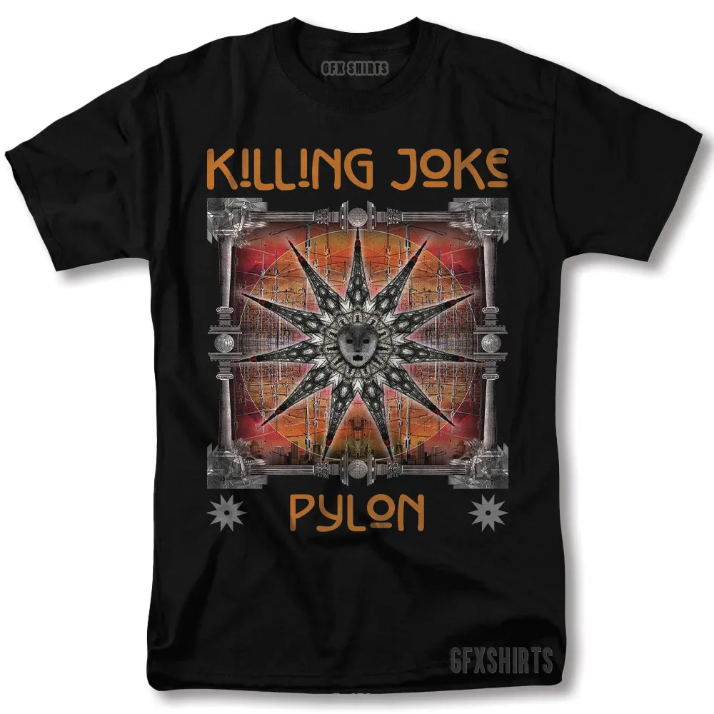 Рубашка Killing Joke Pylon Rock Concert Vntg Футболка с графическим дизайном