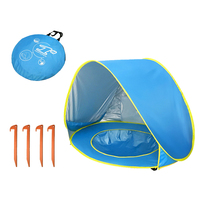 Baby Beach Tent Detachable Pool Sun Awning Tent with Storage Bag Ground Nail Portable Shade UV Protection Sun Shelter for Infant