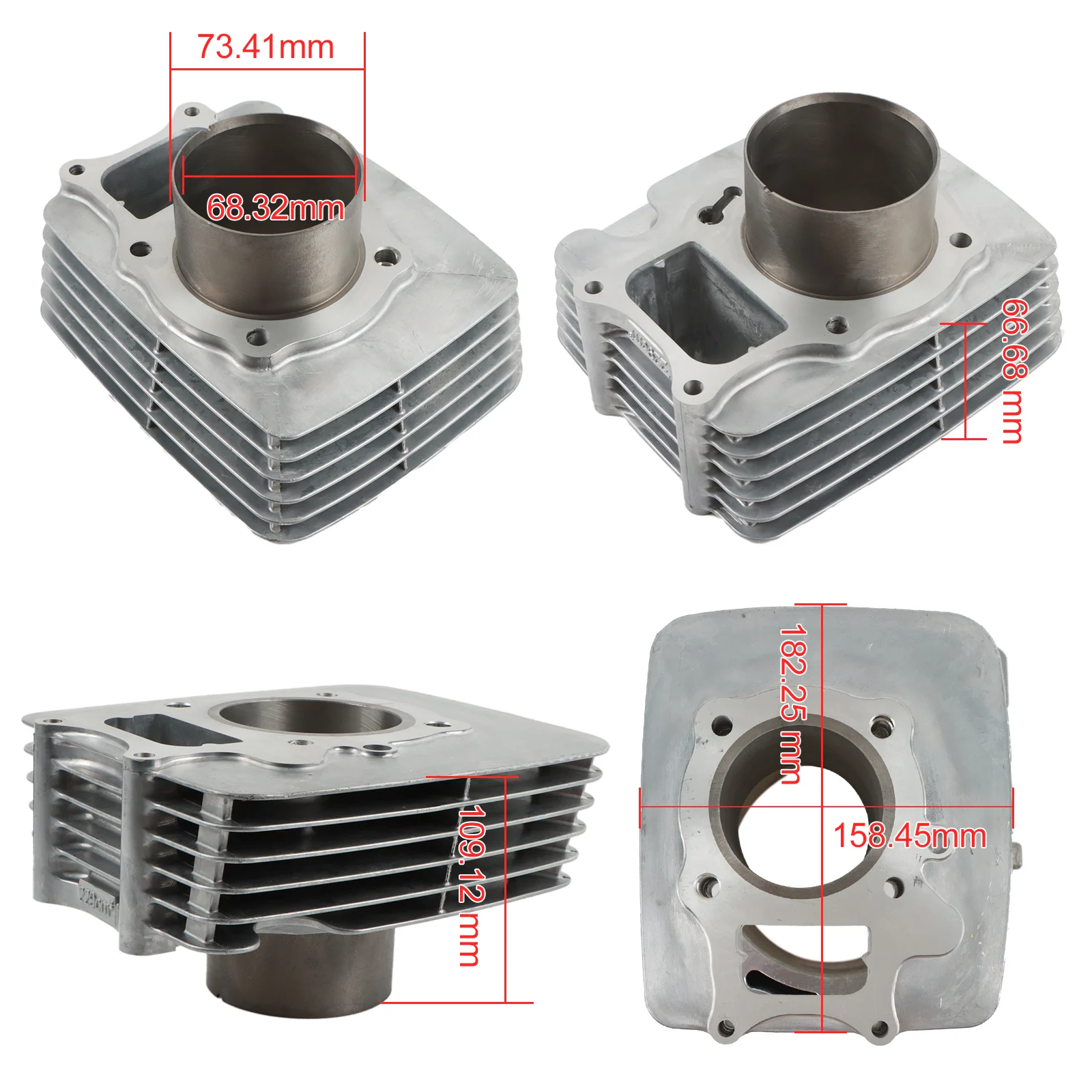 1 Set 68.5mm Cilinder Zuiger Top End Kit Voor 1997-2019 Honda Recon Sportrax TRX250 TRX250X Auto motor Vervangende Onderdelen