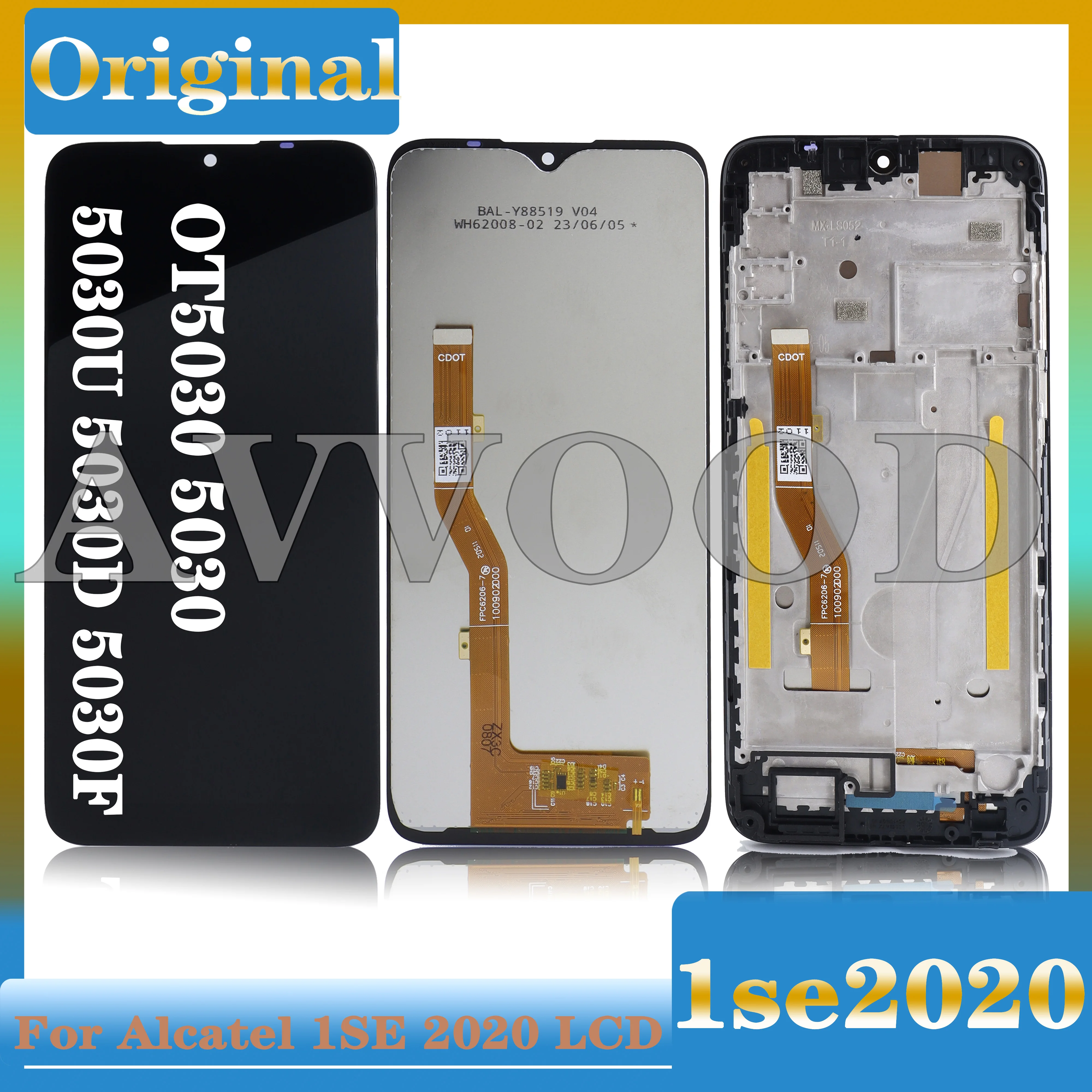 LCD Display Touch Screen Digitizer Glass Assembly, Fit for Alcatel 1SE 2020, 1 SE OT5030, 5030, 5030U, 5030D, 5030F