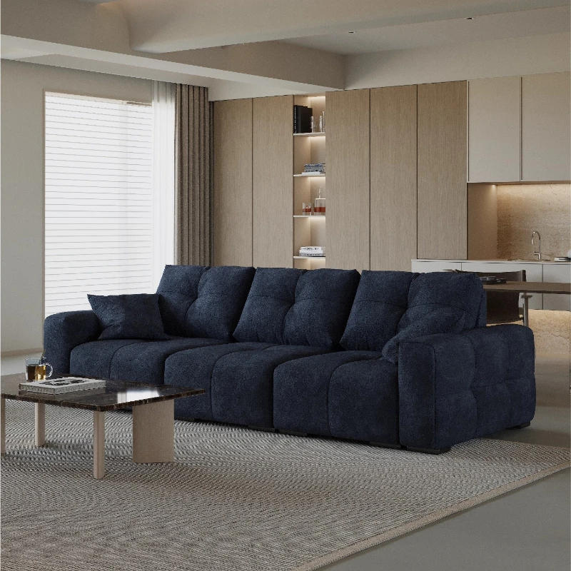 

Functional sofa Fabric sofa Chenier movable backrest living room