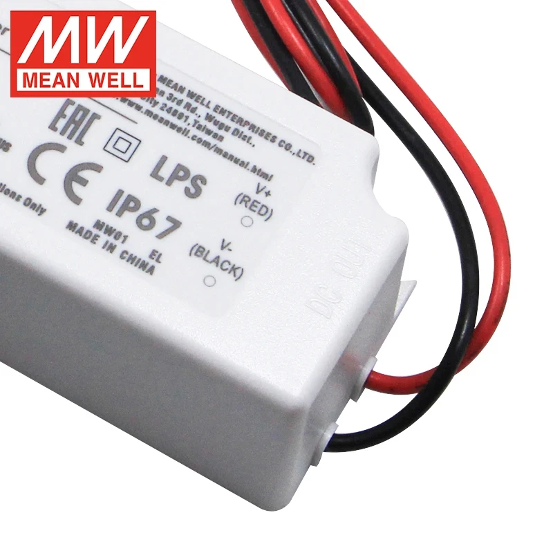 Mean Well LPV-60W 5/12/24V IP67 Switching Power Supply Led Driver DC 12V Power Supply for Led Strip Light SMPS