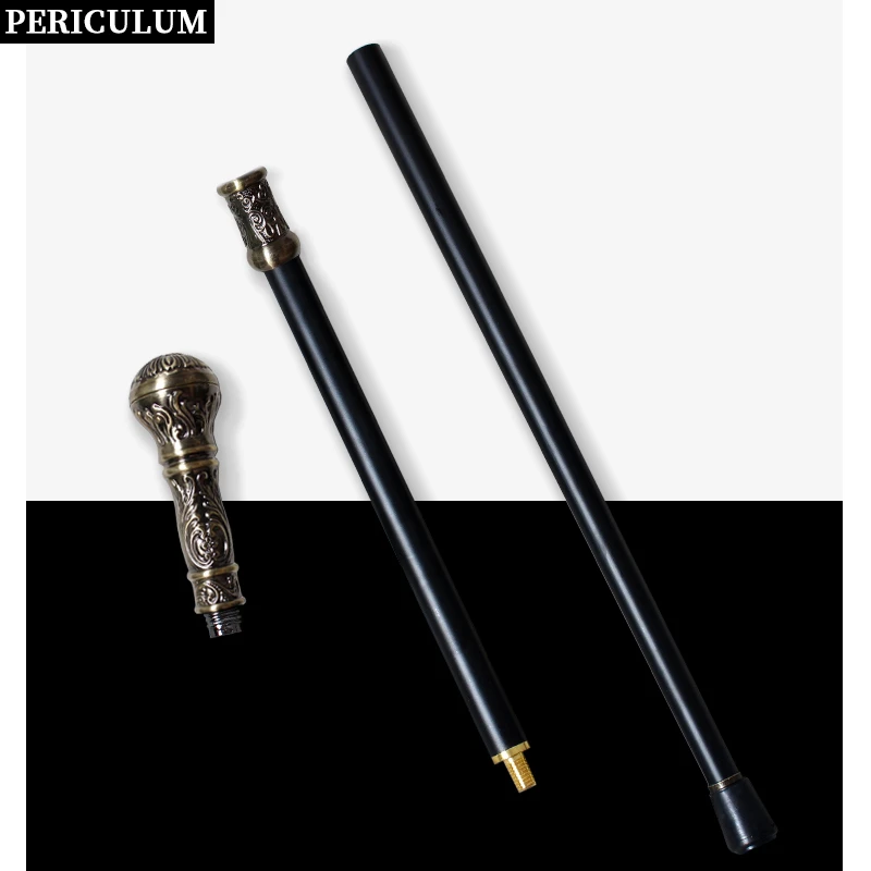 عصا المشي العتيقة البرونزية القابلة للفصل، عصا إضاءة فاخرة أنيقة عتيقة للرجال والنساء، إكسسوارات الحفلات