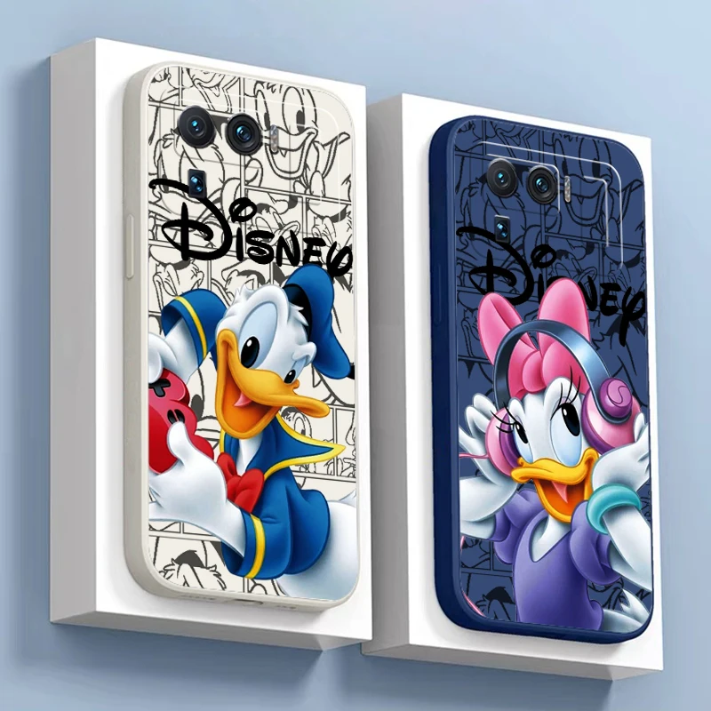 Disney Donald Duck Cartoon For Xiaomi Mi 13 12 12s 11 11T 10T 10S 10 Pro Ultra Lite Phone Case Liquid Silicone Cover