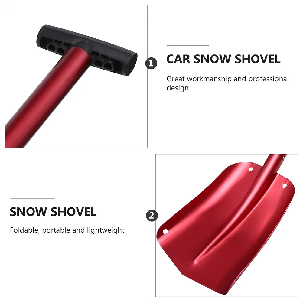 

Автомобильная внедорожная лопата для путешествий, складная для складного снега из алюминиевого сплава, кемпинга на открытом воздухе