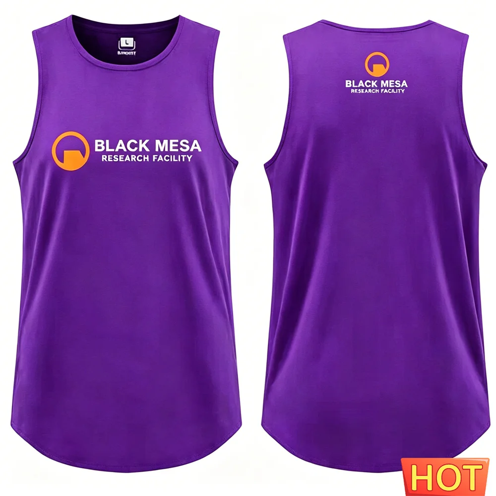 Round neck fitness men's vest Quick drying basketball jersey vest Summer Men Gym Sleeveless T-shirt men's t-shirts and tank tops