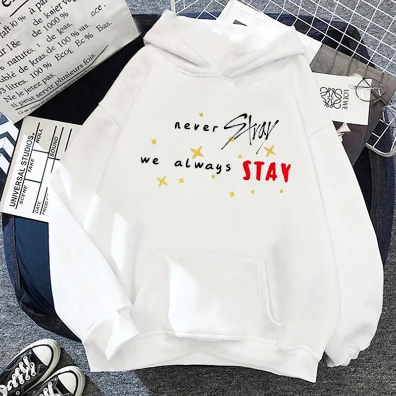 New Korea Stray Kids Cosplay Hoodies Women Cartoon Harajuku Gothic Tops Boys Girls Kpop Streetwear Clothes Women's Sweatshirts