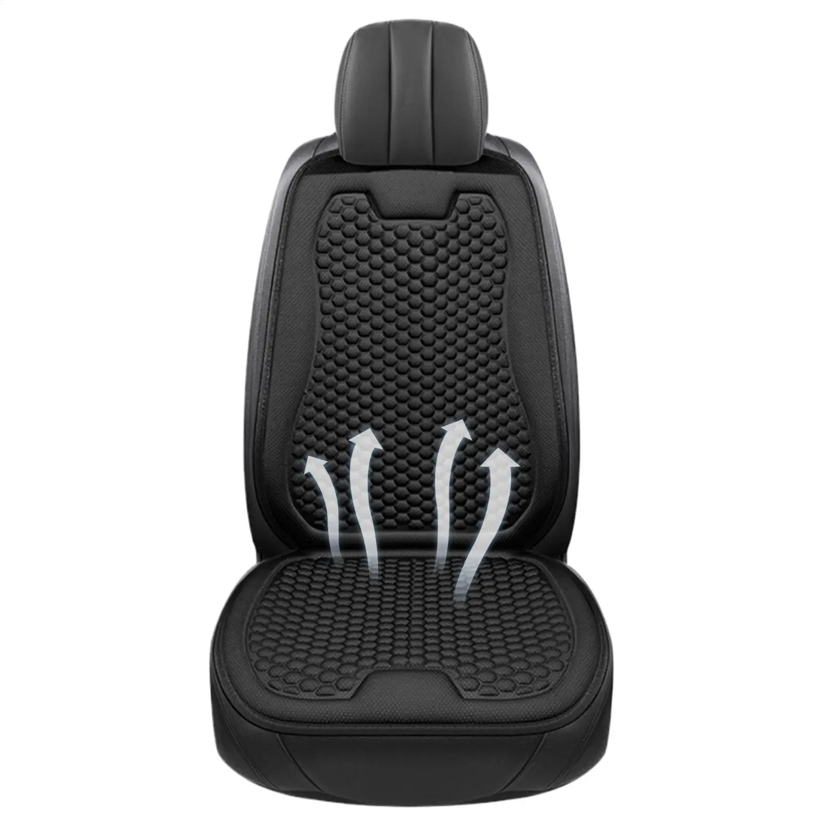 Auto-Sitzkissen Sommer-Kühlkissen Kühlender Autositzbezug Ergonomisch Atmungsaktiv Universell Rutschfest Belüftetes Auto-Sitzkissen – Detail 5