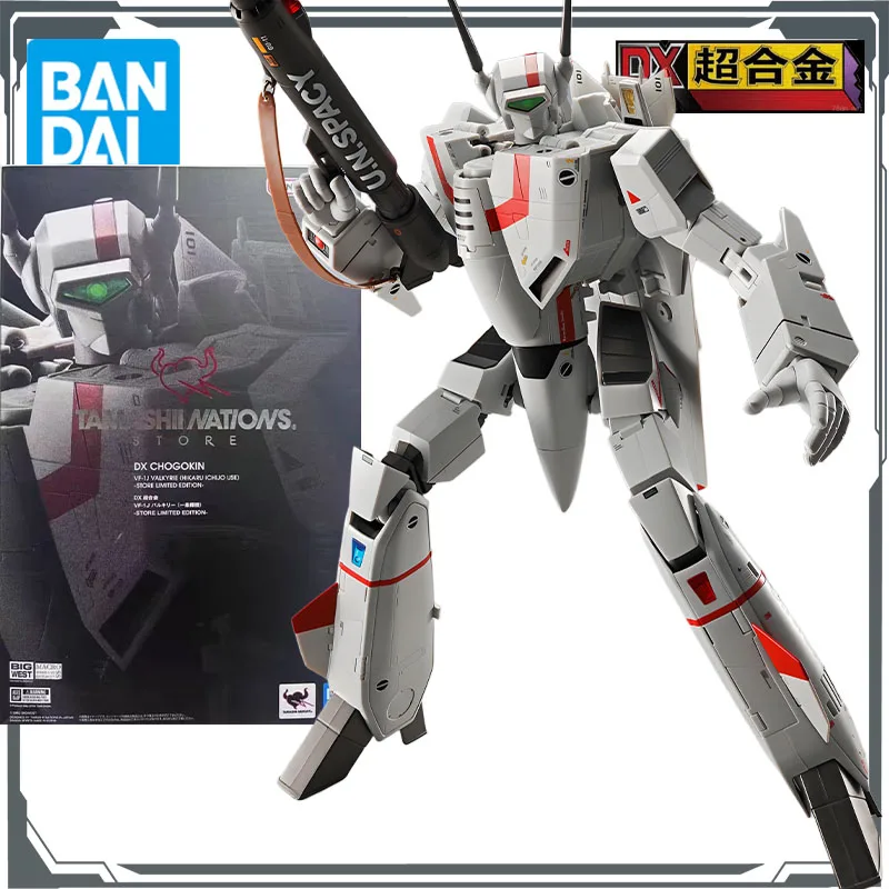 

Оригинальная фигурка Bandai DX Super Alloy VF-1J Valkyrie (дымолет Ichijo Hikaru)-Store Limited Edition — Action Toys для мальчиков