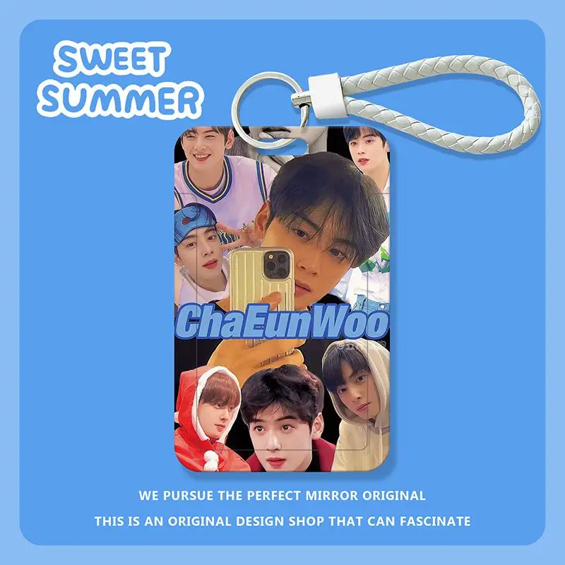 

New Kpop Korean Stars Drama True Beauty Cha EunWoo Cute ChaEunWoo Card Protective Cover ID Card Cover Card Holder Card Bag gift