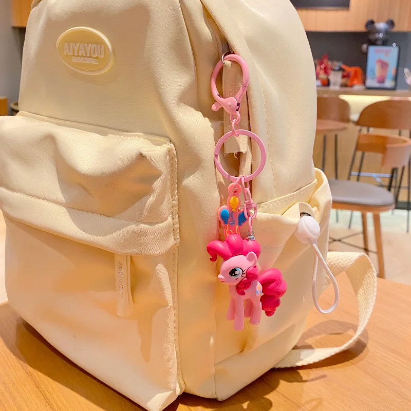 Anime My Little Pony Keychain Car Pendant Cute Cartoon Doll School Bag Pendant Kawaii Anime Accessories Christmas Gift Toy