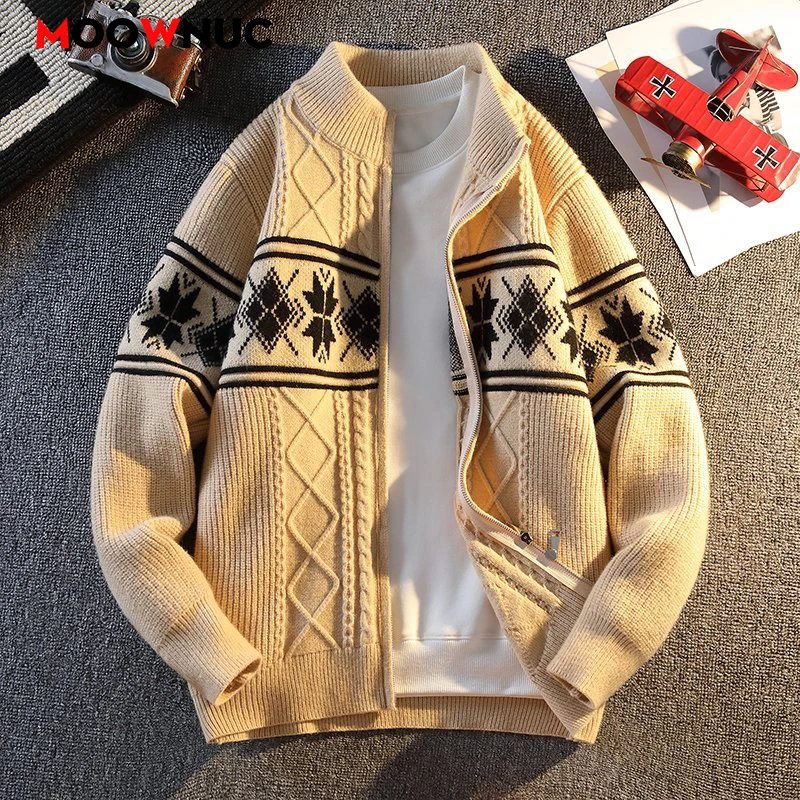 

Мужской вязаный джемпер в уличном стиле, осенний мужской кардиган, повседневная весенняя толстовка, мужская одежда, уличная мода, мужская одежда